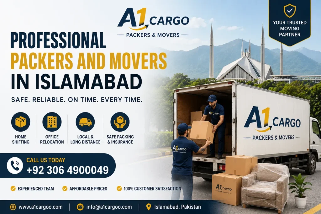 a1cargoo Packers and Movers in Islamabad