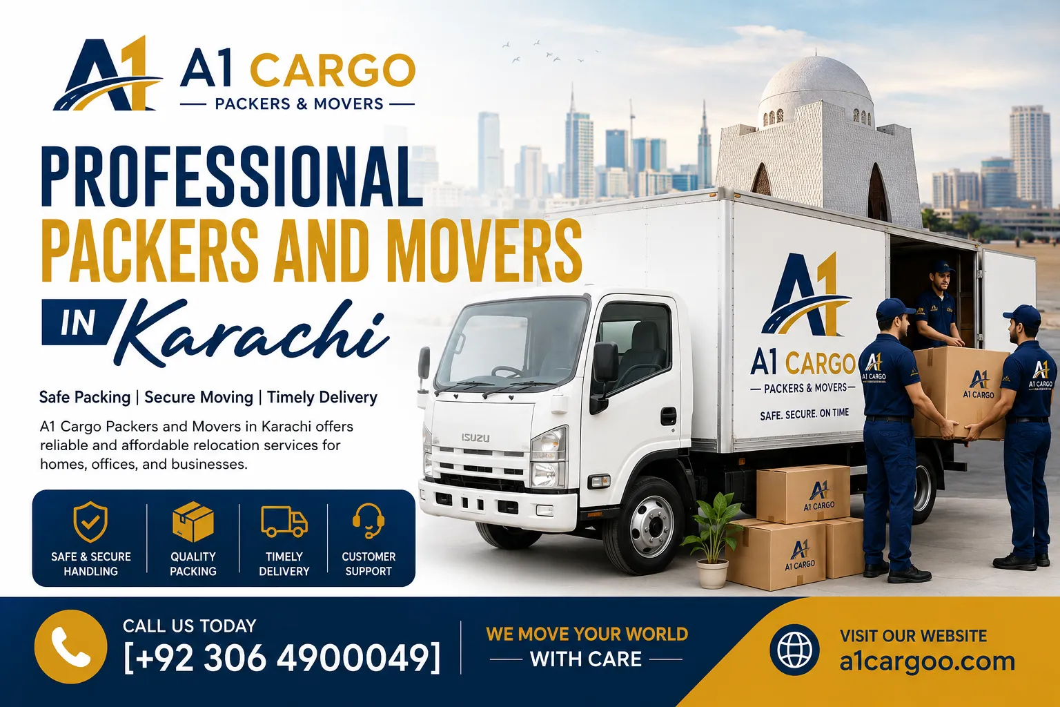 a1cargoo Packers and Movers in karachi