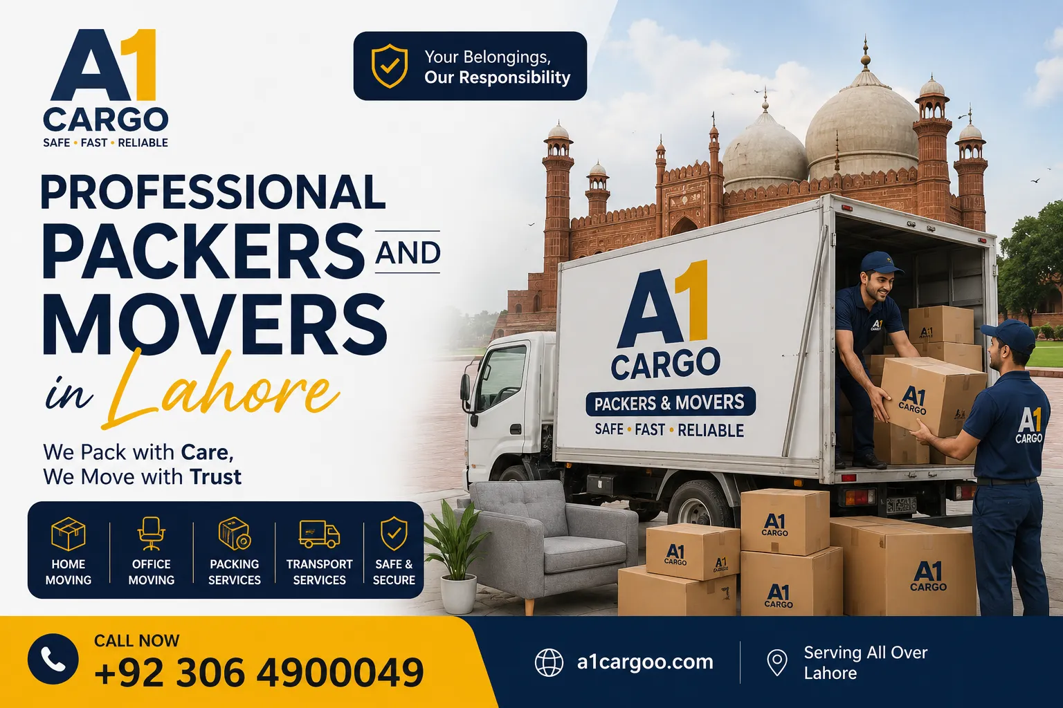a1cargoo Packers and Movers in lahore